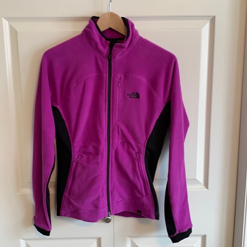 North Face Full Zip Purple Fleece - M